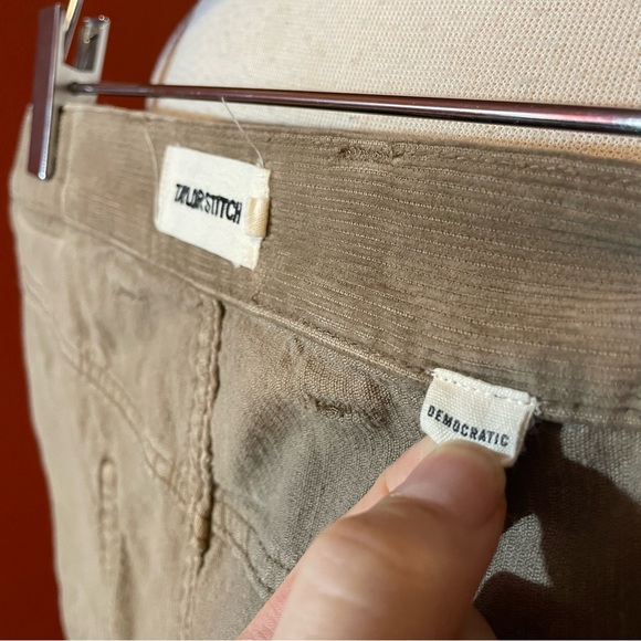 Taylor Stitch Men’s The Democratic All Day Corduroy Tan Khaki Work Pants - Picture 4 of 6